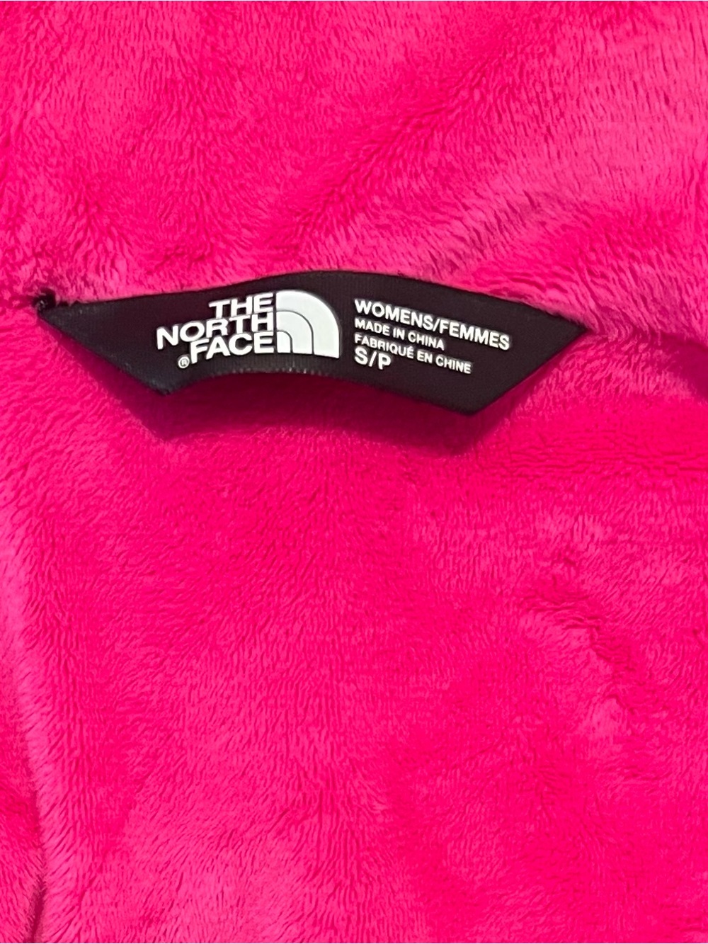 The North Face Hot Pink Women's Fleece lined rain Jacket - Picture 2 of 2